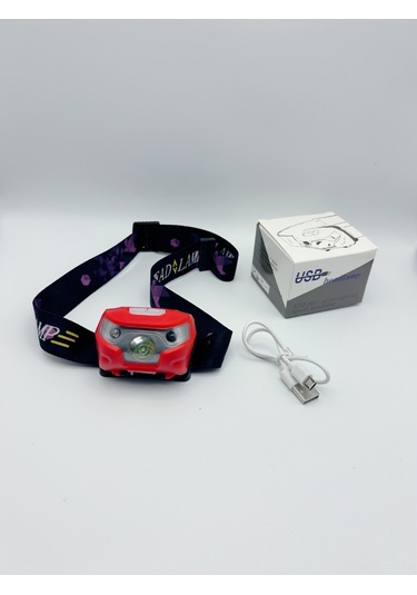 Teltree Kuru Şarjlı Entegre Sensörlü 5w Led Baş Feneri, 10 Saat Süreçli, 100-200m Menzil, Yaban Ve Balıkçılık İçin Optimal Kırmızı-sensorlu, 1200mah