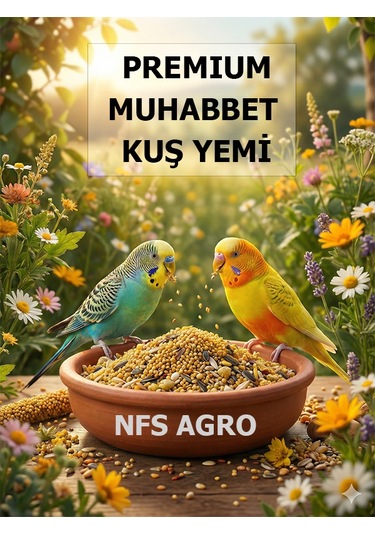 Nfs Agro Lüks Premium Muhabbet Kuşu Yemi 1 KG