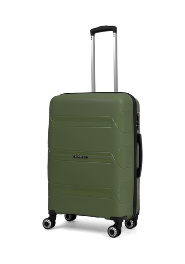 Lucas Polipropilen Kırılmaz Valiz, Orta Boy Haki