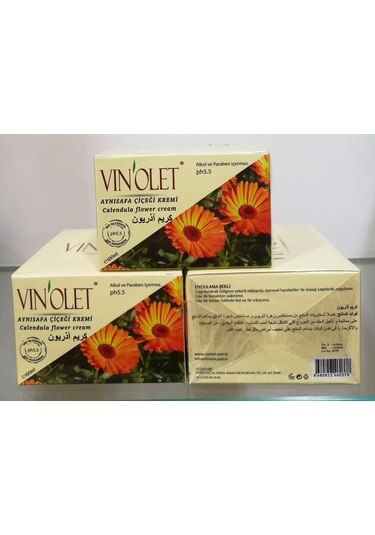 Vinolet Aynisafa Çiçeği Kremi 3 x 100 ML