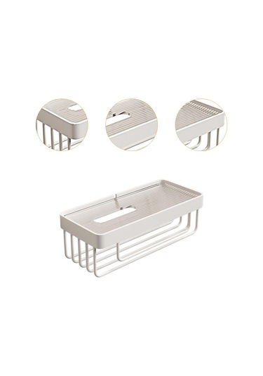 Dolıty Kağıt Havluluk 2& 39 Si 1 Arada Metal 28cmx8,5cmx12,5cm Beyaz