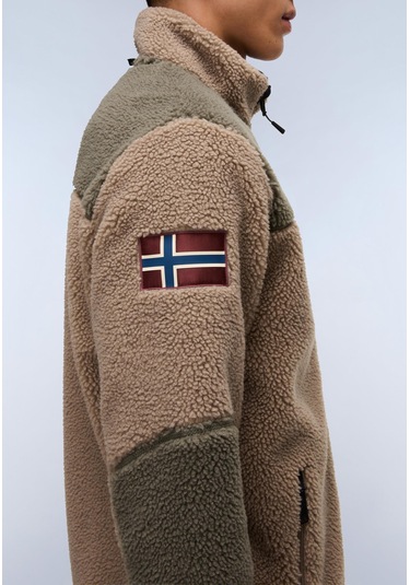 Napapijri Yupik Fz 3 Erkek Tam Fermuarlı Polar-30407 Yeşil