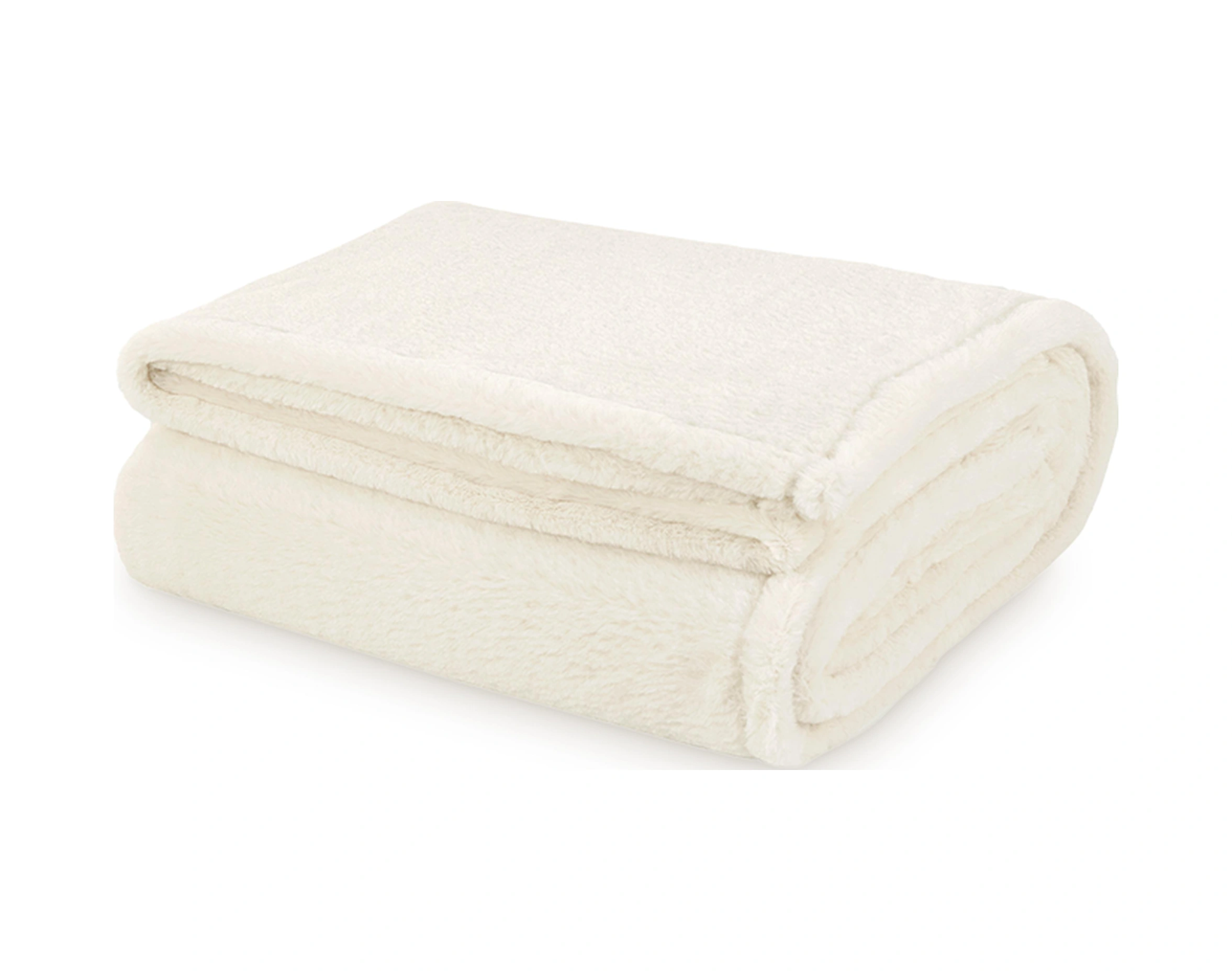 Pufina 200x220 Çift Kişilik Tavşan Tüyü Battaniye Ekru