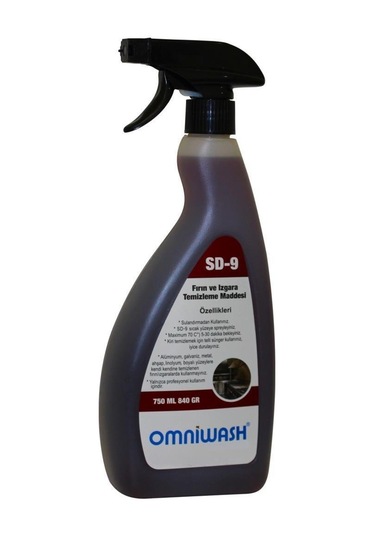 Omniwash Sd-9 750ml Yağ Sökücü Fırın Ve Izgara Temizleme Maddesi 6 Adet