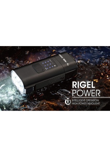 Moon Rigel Power 2600 Lümen Bisiklet Ön Far Aydınlatma Siyah