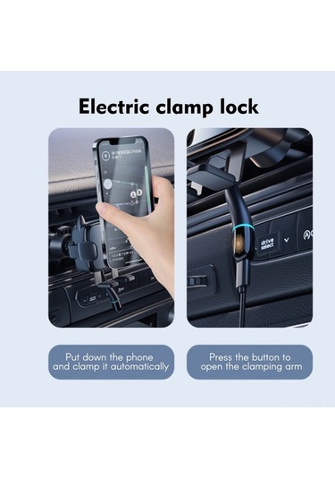 Dancemonkey 15w Kablosuz Araç Şarj Cihazı - Hızlı Sıkıştırmalı Hava Menfezi Telefon Tutucu İphone/huawei/samsung Uyumlu Siyah Siyah Dancemonkey 15w Kablosuz Araç Şarj Cihazı - Hızlı Sıkıştırmalı Hava Menfezi Telefon Tutucu İphone/huawei/samsung Uyumlu Siyah Siyah