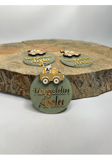 Mr. Home Safari Konsept Pleksi Magnet-doğum Hediyelik Pleksili Magnet-