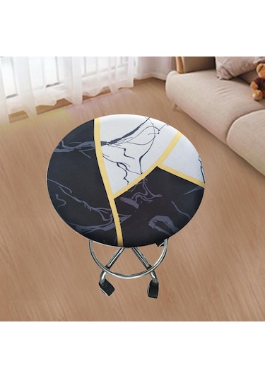 Suntek Magideal Streç Yuvarlak Bar Taburesi Örtüsü Elastik Sandalye D