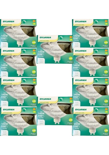 Sylvania 13w 140w 3000k Sarı Işık Gu10 Duylu Dim Edilebilir Led Spot Ampul 10 Adet