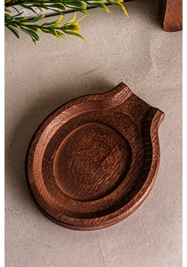 Snippy Boon - Tezgah Üstü Kirli Kaşıklık Kepçe Kaşık Altlığı Ahşap