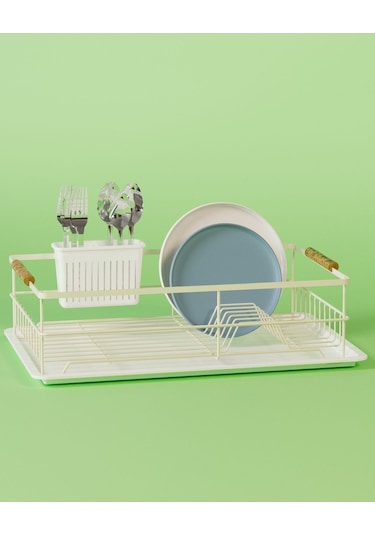 Suntel Bulaşıklık Tabaklık Tezgah Üstü Bulaşıklık Bulaşıklık Sepeti Bulaşık Kurutmalık Paslanmaz Bej
