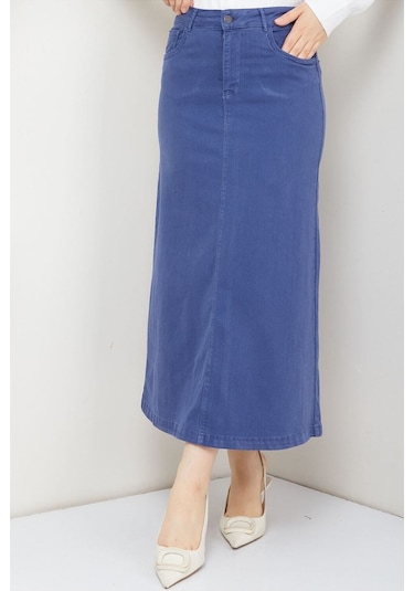 Ara Boy Likralı Gabardin Etek Lacivert