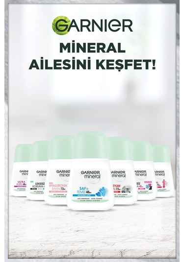 Garnier Mineral Magnezyum Ultra Kuru Kadın Roll-On 50 ML