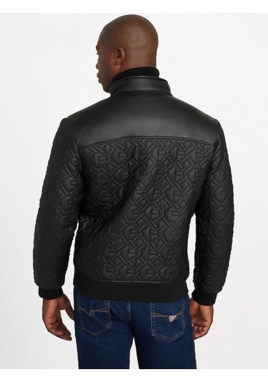 Guess Chain Erkek Siyah Ceket M5bl2ew1050-jblk Siyah