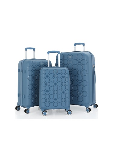 Mçs Üçlü Polipropilen Valiz Seti V376 S23sy1000029-set 10227 Sky Blue