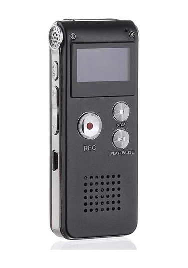 N28 Gri Dijital Ses Kaydedici: Konferans/lektorluk İçin Tek Tuşlu Gürültü Azaltma Ve Hd Kalite İle 8gb Ses Kaydedici