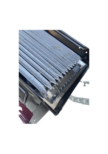 Acn Kömürlü Mangal 35 X 60 Cm Kalın 3 Mm Lama Izgaralı Siyah