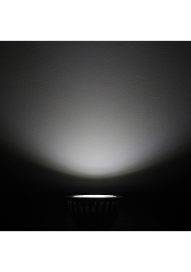 Mr16/gu5.3 Cob Led Ampul, 3w/210lm, Dc 12v, Soğuk Beyaz 6000k, 20w Halojen Ampule Eşdeğer, Ø48x50, 120 Işın Açısı, 10'lu Paket