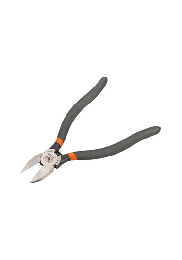 Fortunelane Endüstriyel Kenarli Çelik Tırnakli Pense, Japon Stili Plastik Elektronik İçin El Aracı, 5 İnç İnce Tip Turuncu-gri