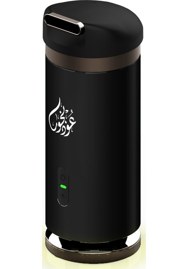 Reedark Usb Şarjlı Taşınabilir Koyu Siyah Orta Doğu Arap Stili Aromaterapi Lamba Elektrikli Kandanlık