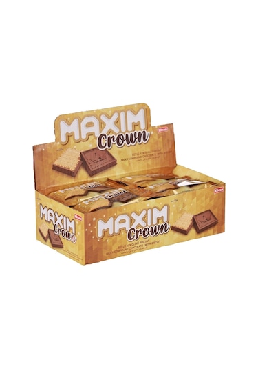 Maxim Crown Kakaolu Bisküvi 10 Gr. 24 Adet (1 Paket)