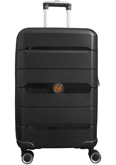 Npo Diamond Pp Polipropilen Büyük Boy Kırılmaz Valiz - Siyah