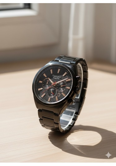 Ferrucci Erkek Kol Saati Siyah Renk, Siyah Kadran - Fcf13679fm.02, 2 Yıl Garantili Siyah