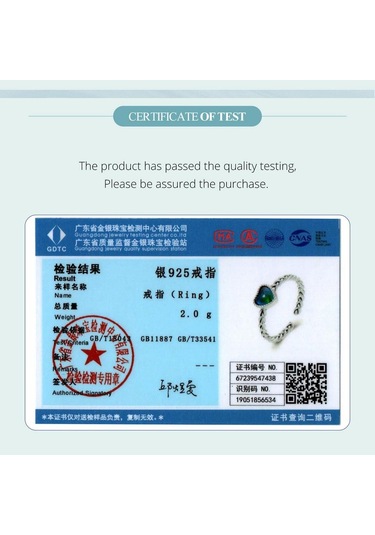 Wostu 925 Ayar Gümüş Duygu Taş Renk Değişimi Kalp Ayarlanabilir Yüzük Platin Kaplama Kadınlar İçin Parti Güzel Takı