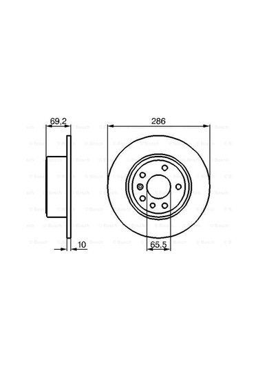 Opel Vectra B 2.0Dtı 1997-2003 Bosch Arka Disk 2 Adet