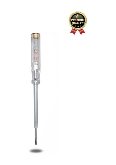 Özel Üretim Ev Ofis Akım Test Uzun Vida Tornavida Düz Uçlu Elektrik Kontrol Kalemi Seti 190mm-1 Adet