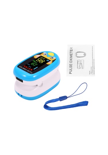 Springsun Çocuklar İçin Parmak Tipi Oksimetre: Mavi, Usb/type-c Şarj, 5 Saniye Sonuç, Nabız/spo2/perfüzyon İndeksi Tespiti Mavi