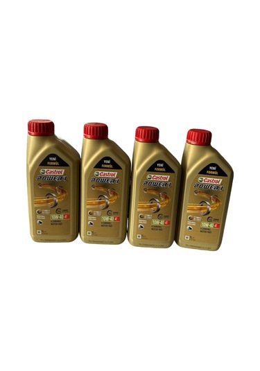 Yağ Castrol Power 1 10w40 4t 1l Üretim 31.07.2023 4 Adet