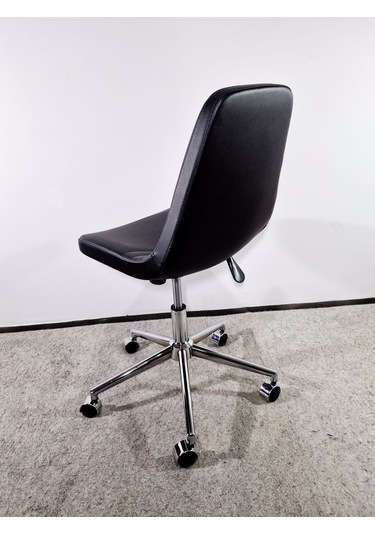 Bintaşmobilya Siyah Deri Rahat Ofis Toplantı Sandalyesi