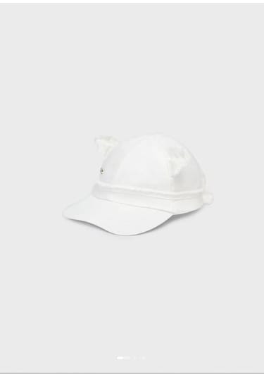 Kız Bebek Beyaz Şapka 10417-059 Beyaz