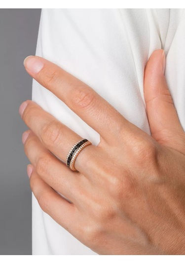 Lamponi Mücevher Yüzük 585 Altın 925 Gümüş Zirkon Füzenli Spinellus 200471239 Beyaz