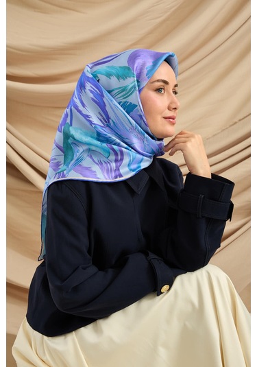Silk Home Twill İpek Eşarp 11480-79 Bebe Mavi, Lila, Saks, Yeşil, Mor