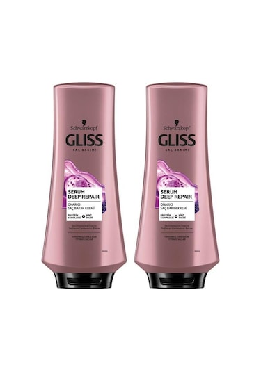 Gliss Serum Deep Repair Onarıcı Saç Kremi 360 ML x 2 Adet
