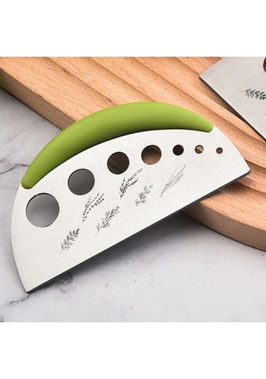 Homyl Kişniş Pazı Kekik Için Ot Soyucu Metal Kesici Yaprak Yeşil