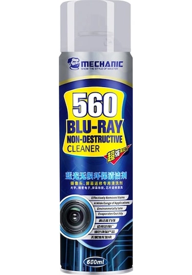 Mechanic 560 Blue Ray Non-destructive Elektronik Temizleyici Sprey 600ml