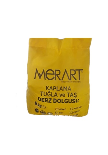 Kültür Tuğla Ve Taş Derzi Koyu Gri