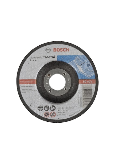 Bosch Standard For Metal 115x2.5 mm Bombeli Kesme Diski - 2608603159