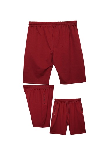 Büyük Beden 110 - 155 Kilo Arası İçin Uygun Bedenli Cepleri Nakış Detaylı Likralı Penye Erkek Şortu Bordo Büyük Beden 110 - 155 Kilo Arası İçin Uygun Bedenli Cepleri Nakış Detaylı Likralı Penye Erkek Şortu Bordo