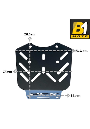 Honda Pcx 125 Arka Çanta Demiri Siyah 2011-2024 Uyumlu