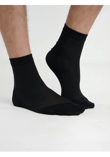 Turkan Siyah File Pamuk Orta Boy Çorap Seti 5 Çift 404317479 Siyah