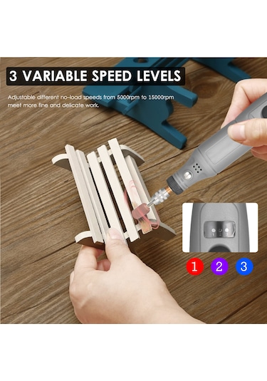 Ximistore9 12v Taşınabilir Mini Döner Alet Seti - 24 Parça Aksesuarlı Çok Amaçlı El Aleti