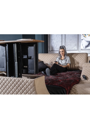 Miss Worble Elit Akıllı Yatak Smart Karyola Tv Üniteli - Bluetoothlu