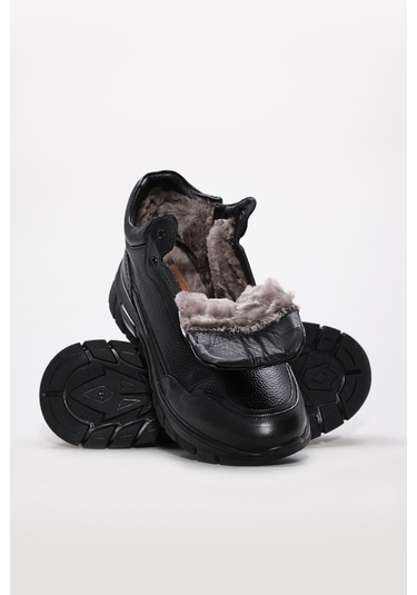 Hakiki Deri Erkek Klasik Bot 214kma250 Siyah