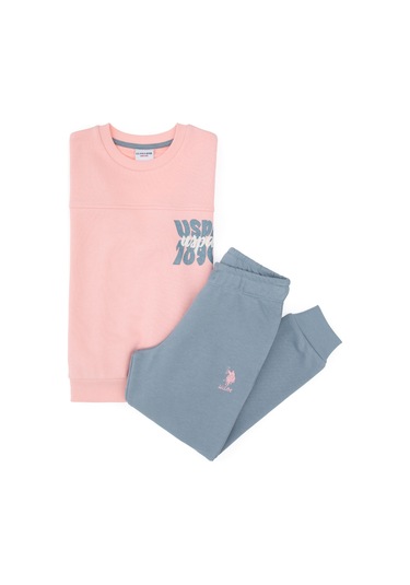 U.s. Polo Assn. Kız Çocuk Açık Pembe Pijama Takım 50318934-vr078 Acık Pembe