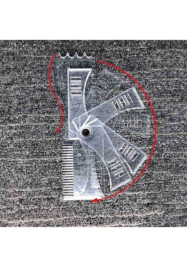 Qingmipy 360 Dönebilir Şeffaf Sakıl Şekillendirici - Simetrik Kesim İçin Pratik Kılavuz