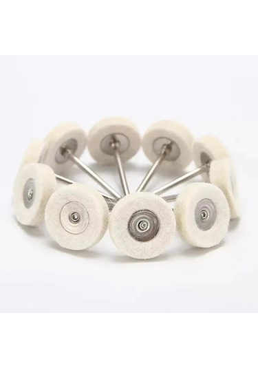 Aubyhe 10 Parça Metal Ve Plastik Temizleme-pas Kaldırma-finyal Seti, 3mm Uçlu Felt Ve Sponge Diskler, Matkap Ve Roter Araçlar İçin